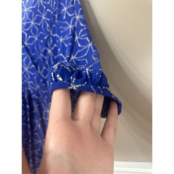 Plenty by Tracy Reese Anthropologie Aleah Faux Wrap Long Sleeve Flowy Dress S - Picture 3 of 12